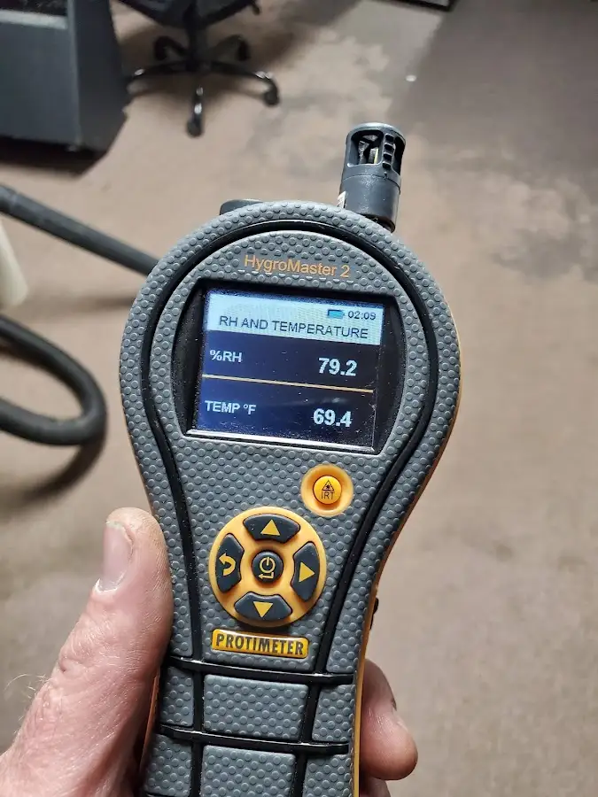 Moisture meter humidity assessment for Fire & Smoke Damage Restoration in Winchester